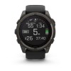 Garmin Fenix 8 kello - 51 mm, aurinko, safiiri, titaani, hiilenharmaa DLC mustalla/kiviharmaalla hihnalla