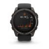 Garmin Fenix 8 kello - 51 mm, aurinko, safiiri, titaani, hiilenharmaa DLC mustalla/kiviharmaalla hihnalla