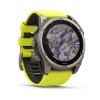 Fenix 8 Garmin kello - 51 mm, aurinko, safiiri, titaani, titaani keltaisella/grafiittihihnalla