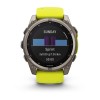 Fenix 8 Garmin kello - 51 mm, aurinko, safiiri, titaani, titaani keltaisella/grafiittihihnalla