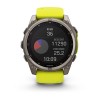 Fenix 8 Garmin kello - 51 mm, aurinko, safiiri, titaani, titaani keltaisella/grafiittihihnalla