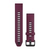 Rannekoru QuickFit 20 Fenix 8 Garmin - Silikoni, Merlot/Grafiitti