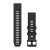 Garmin QuickFit 22 Fenix 8 rannekoru - silikoni, musta/kiviharmaa