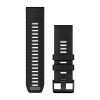 Garmin QuickFit 26 Fenix 8 rannekoru - silikoni, musta/kiviharmaa