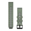 Garmin QuickFit 26 Fenix 8 Band - silikoni, salviavihreä/grafiitti