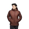 Doudoune pristopi po hoodieju črni diamant - železno rdečo