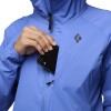 Veste Femme Alpine Start izolirano kapuco Črni diamant - čisto modra