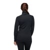 Coeficient de femeie înaltă Lt Quarter Zip Pullover Diamond Black - Negru