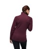Coeficient de femeie înaltă Lt Quarter Zip Pullover Diamond Black - BlackBerry