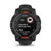 Instinct Watch 3 Solar Garmin - 45 mm - Musta mustalla rannekorulla