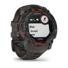 Instinct Watch 3 Solar Garmin - 50 mm - musta harmaalla hiilirannekorulla