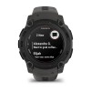 Instinct Watch E Solar Garmin - 40 mm - Musta hiiliharmaalla rannekorulla