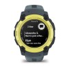 Instinct Watch E Solar Garmin - 40 mm - sitruuna hämärän sinisellä rannekorulla