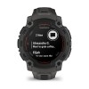 Instinct Watch E Solar Garmin - 45 mm - Musta hiiliharmaalla rannekorulla