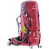 Deuter Aircontact 40+10 SL Hütte Wandertasche - Raspberry/Aubergine