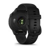 6 Garmin - Harmaa vivoaktiivinen kello mustalla rannekkeella