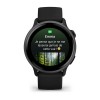 6 Garmin - Harmaa vivoaktiivinen kello mustalla rannekkeella