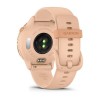 6 Garmin vivoaktiivinen kello - Metallinen vaaleanpunainen aamunkoitto vaaleanpunaisella vaaleanpunaisella rannekkeella