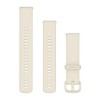 Rannekoru Quick Release Garmin - 20 mm - silikoni Norsunluurannikko - 010-12932-65