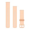 Quick Release Garmin -rannekoru - 20 mm - vaaleanpunainen persikka -silikoni - 010-12932-67