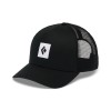 Casquette BD Trucker Hat Black Diamond-Patch di icona nero-nero-bianco