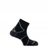 Chaussettes Merino Top Trek Thyo - tige courte - noir/gris