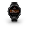 Forerunner 570 Garmin Watch - 42 mm - harmaa alumiini teleskooppi, musta kotelo, läpikuultava/musta musta rannekoru