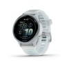 Forerunner 570 Garmin Watch - 42 mm - pilvinen sininen alumiini kehys, valkoinen kotelo, läpikuultava valkoinen rannekoru/sinine