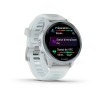 Forerunner 570 Garmin Watch - 42 mm - pilvinen sininen alumiini kehys, valkoinen kotelo, läpikuultava valkoinen rannekoru/sinine