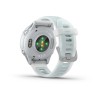 Forerunner 570 Garmin Watch - 42 mm - pilvinen sininen alumiini kehys, valkoinen kotelo, läpikuultava valkoinen rannekoru/sinine