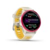 Forerunner 570 Garmin Watch - 42 mm - vaaleanpunainen alumiiniteleskooppi, norsunluu, läpikuultava norsunluuranneke/oranssi