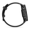 Forerunner 570 Garmin Watch - 47 mm - harmaa alumiini kehys, musta kotelo, läpikuultava/musta musta rannekoru