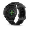 Forerunner 570 Garmin Watch - 47 mm - harmaa alumiini kehys, musta kotelo, läpikuultava/musta musta rannekoru