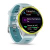Forerunner 570 Garmin Watch - 47 mm - keltainen alumiini -teleskooppi, valkoinen kotelo, läpikuultava valkoinen/turkoosi ranneko