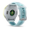 Forerunner 570 Garmin Watch - 47 mm - keltainen alumiini -teleskooppi, valkoinen kotelo, läpikuultava valkoinen/turkoosi ranneko