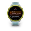 Forerunner 570 Garmin Watch - 47 mm - keltainen alumiini -teleskooppi, valkoinen kotelo, läpikuultava valkoinen/turkoosi ranneko