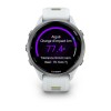 Montre Forerunner 970 Garmin - 47 mm - Lunette titane Silver, boîtier blanc, bracelet blanc/jaune translucide