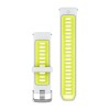 Rannekoru Quick Release Garmin - 22 mm - silikoni Blanc/Jaune - 010-11251 -AN