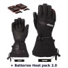 Kvinders skiopvarmningshandsker varmehandske 9.0 Kvinder Lenz - Black - Heat Pack 2.0