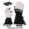 Kvinders skiopvarmningshandsker varmehandske 9.0 Kvinder Lenz - White/Black - RCB 1400