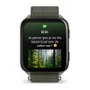 Watch Venu X1 Garmin - Moss green - Gray titanium case - ComfortFit in nylon bracelet
