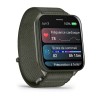 Watch Venu X1 Garmin - Moss green - Gray titanium case - ComfortFit in nylon bracelet