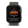 Watch Venu X1 Garmin - Moss green - Gray titanium case - ComfortFit in nylon bracelet