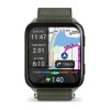 Watch Venu X1 Garmin - Moss green - Gray titanium case - ComfortFit in nylon bracelet