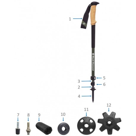 Reservdelar Alpin Carbon Cork Black Diamond Alpine