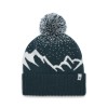 Bonnet Tom Pom Beanie Black Diamond - Deep Woods -White