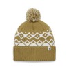 Bonnet Tom Pom Beanie Black Diamond - Flax -White