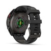 Garmin Fenix 8 Pro Watch - 47 mm - AMOLED, Sapphire, Titanium, Carbon Gray DLC, black/pebble gray silicone strap