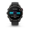 Garmin Fenix 8 Pro Watch - 47 mm - AMOLED, Sapphire, Titanium, Titanium, graphite/black silicone strap