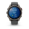 Garmin Fenix 8 Pro Watch - 47 mm - AMOLED, Sapphire, Titanium, Titanium, graphite/black silicone strap